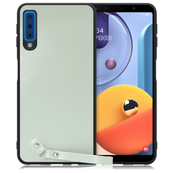 [ LOOF MACARON-SHELL ] Galaxy A7 SM-A750C galaxya7 スマホケース 背面 ケース カバー ハードケース ストラップ付き 本革 ストラップホール [ Galaxy A7 ]