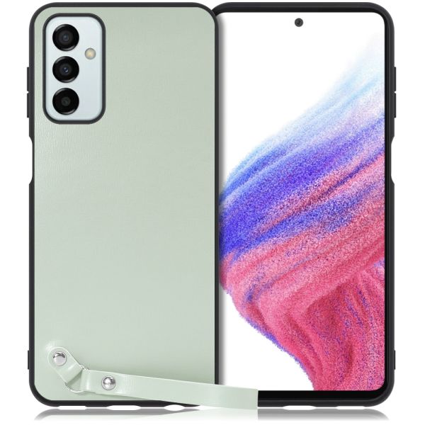 [ LOOF MACARON-SHELL ] Galaxy M23 5G m235g スマホケース 背面 ケース カバー ハードケース ストラップ付き 本革 ストラップホール [ Galaxy M23 5G ]