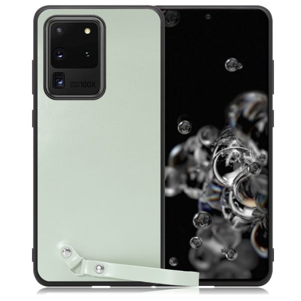[ LOOF MACARON-SHELL ] Galaxy S20 Ultra s20ultra スマホケース 背面 ケース カバー ハードケース ストラップ付き 本革 ストラップホール [ Galaxy S20 Ultra 5G ]