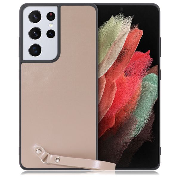 [ LOOF MACARON-SHELL ] Galaxy S21 Ultra 5G SC-52B s21ultra5g s21ultra スマホケース 背面 ケース カバー ハードケース ストラップ付き 本革 ストラップホール [ Galaxy S21 Ultra 5G ]