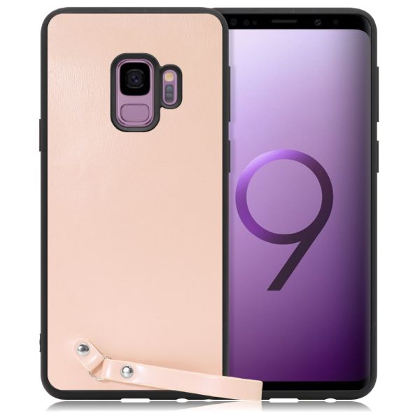 [ LOOF MACARON-SHELL ] Galaxy S9 SC-02K / SCV38 galaxys9 スマホケース 背面 ケース カバー ハードケース ストラップ付き 本革 ストラップホール [ Galaxy S9 ]