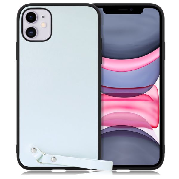 [ LOOF MACARON-SHELL ] iPhone 11 iPhone11 スマホケース 背面 ケース カバー ハードケース ストラップ付き 本革 ストラップホール [ iPhone 11 ]