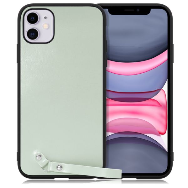 [ LOOF MACARON-SHELL ] iPhone 11 iPhone11 スマホケース 背面 ケース カバー ハードケース ストラップ付き 本革 ストラップホール [ iPhone 11 ]
