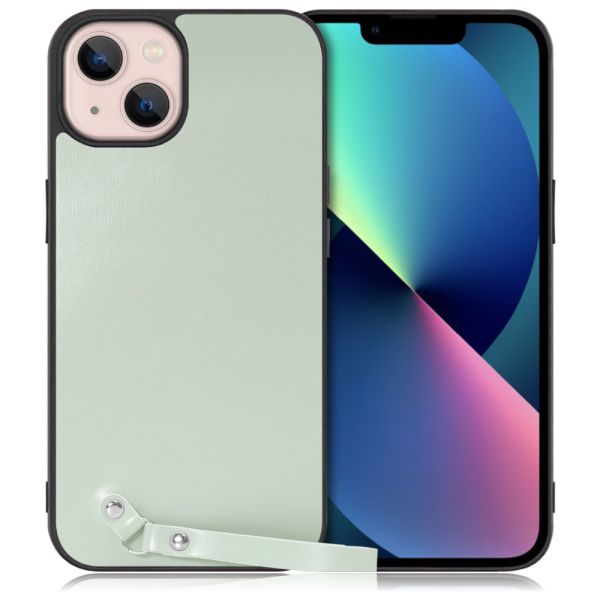 [ LOOF MACARON-SHELL ] iPhone 13 iphone13 スマホケース 背面 ケース カバー ハードケース ストラップ付き 本革 ストラップホール [ iPhone 13 ]