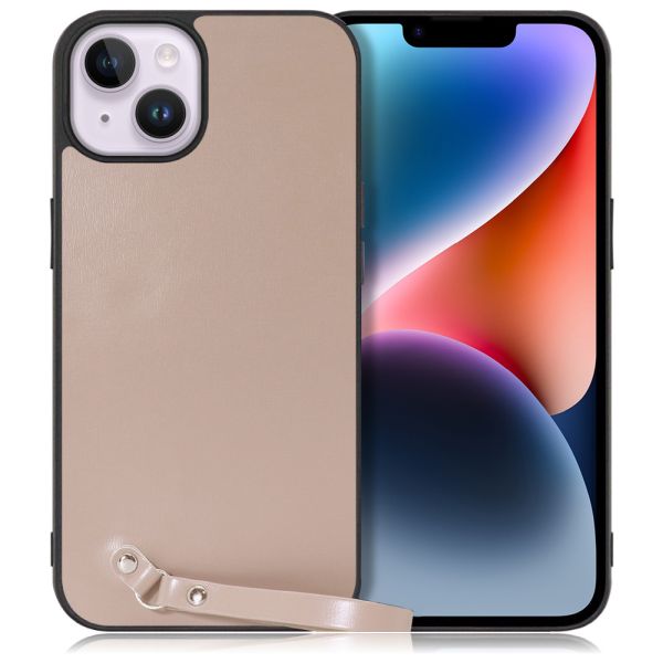 [ LOOF MACARON-SHELL ] iPhone 14 Plus iphone14plus 14plus 14+ プラス スマホケース 背面 ケース カバー ハードケース ストラップ付き 本革 ストラップホール [ iPhone 14 Plus ]