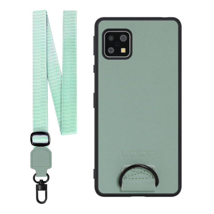 [ LOOF STRAP-SHELL ] AQUOS sense4 / sense4 lite / sense4 basic / sense5G / やさしいスマホ2 sense 4 4lite 4basic 5G sense4lite sense4basic スマホケース 背面 ケース カバー ハードケース ショルダー スマホショルダー ハンドストラップ  本革 [ AQUOS sense4/4 lite/4 basic/sense5G/やさしいスマホ2 ]