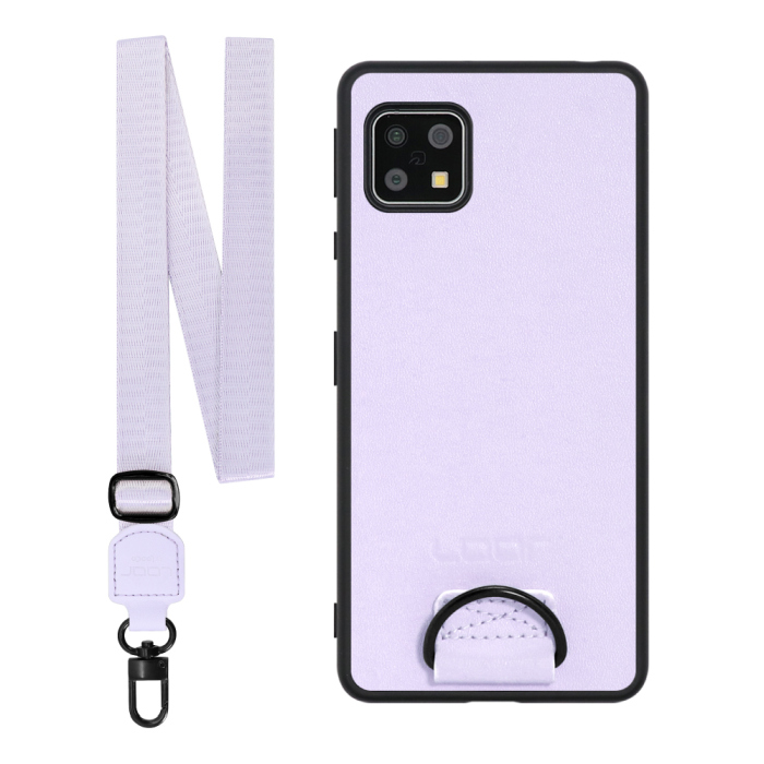 [ LOOF STRAP-SHELL ] AQUOS sense4 / sense4 lite / sense4 basic / sense5G / やさしいスマホ2 sense 4 4lite 4basic 5G sense4lite sense4basic スマホケース 背面 ケース カバー ハードケース ショルダー スマホショルダー ハンドストラップ  本革 [ AQUOS sense4/4 lite/4 basic/sense5G/やさしいスマホ2 ]