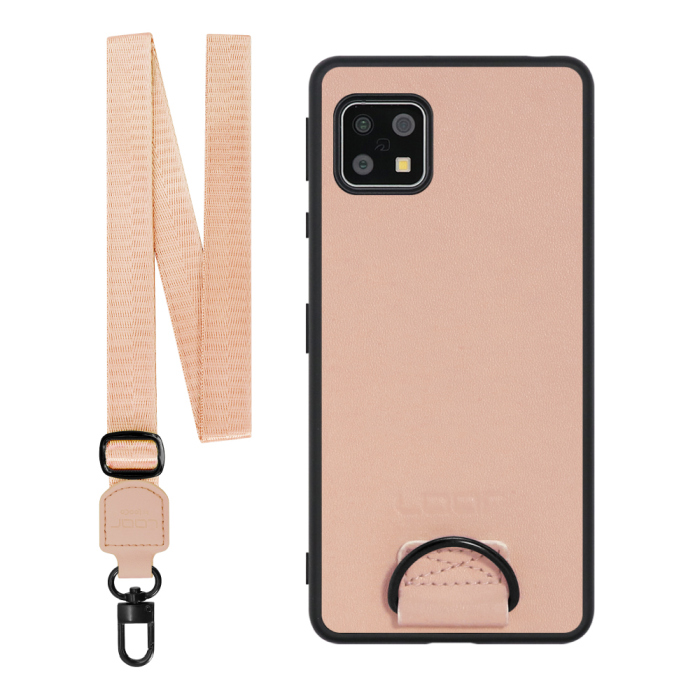 [ LOOF STRAP-SHELL ] AQUOS sense4 / sense4 lite / sense4 basic / sense5G / やさしいスマホ2 sense 4 4lite 4basic 5G sense4lite sense4basic スマホケース 背面 ケース カバー ハードケース ショルダー スマホショルダー ハンドストラップ  本革 [ AQUOS sense4/4 lite/4 basic/sense5G/やさしいスマホ2 ]