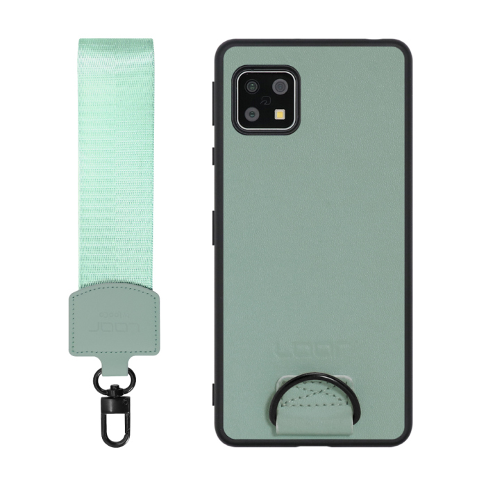 [ LOOF STRAP-SHELL ] AQUOS sense4 / sense4 lite / sense4 basic / sense5G / やさしいスマホ2 sense 4 4lite 4basic 5G sense4lite sense4basic スマホケース 背面 ケース カバー ハードケース ショルダー スマホショルダー ハンドストラップ  本革 [ AQUOS sense4/4 lite/4 basic/sense5G/やさしいスマホ2 ]
