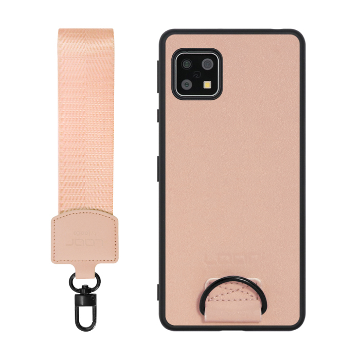 [ LOOF STRAP-SHELL ] AQUOS sense4 / sense4 lite / sense4 basic / sense5G / やさしいスマホ2 sense 4 4lite 4basic 5G sense4lite sense4basic スマホケース 背面 ケース カバー ハードケース ショルダー スマホショルダー ハンドストラップ  本革 [ AQUOS sense4/4 lite/4 basic/sense5G/やさしいスマホ2 ]