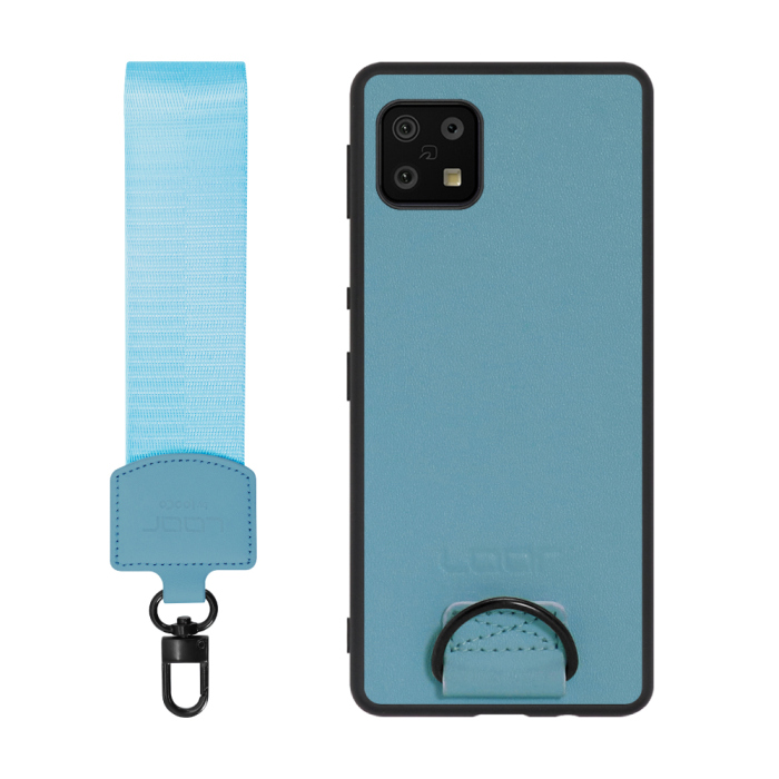 [ LOOF STRAP-SHELL ] AQUOS sense6s /sense6 sense 6s 6 スマホケース 背面 ケース カバー ハードケース ショルダー スマホショルダー ハンドストラップ  本革 [ AQUOS sense6/sense6s ]