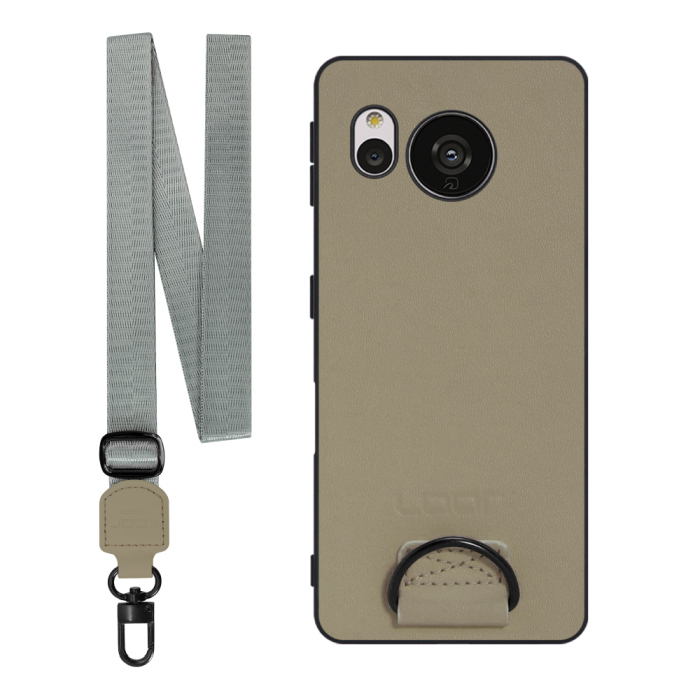 [ LOOF STRAP-SHELL ] AQUOS sense7 sense 7 スマホケース 背面 ケース カバー ハードケース ショルダー スマホショルダー ハンドストラップ  本革 [ AQUOS sense7 ]