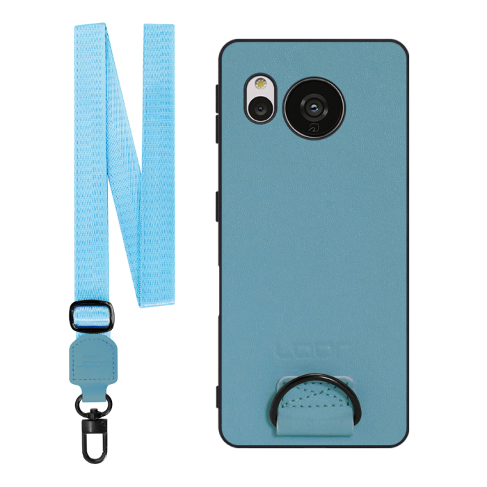 [ LOOF STRAP-SHELL ] AQUOS sense7 sense 7 スマホケース 背面 ケース カバー ハードケース ショルダー スマホショルダー ハンドストラップ  本革 [ AQUOS sense7 ]