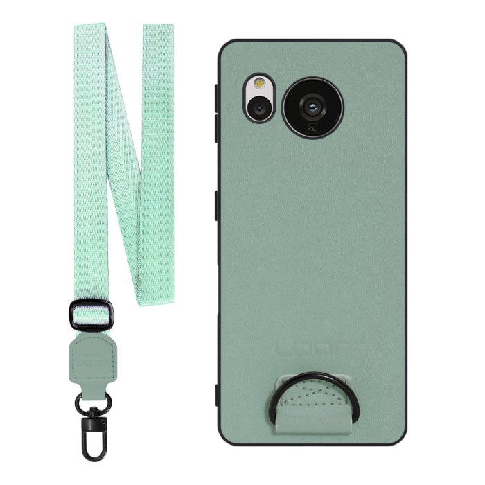 [ LOOF STRAP-SHELL ] AQUOS sense7 sense 7 スマホケース 背面 ケース カバー ハードケース ショルダー スマホショルダー ハンドストラップ  本革 [ AQUOS sense7 ]