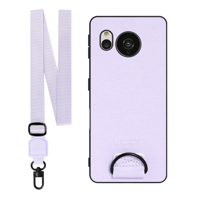 [ LOOF STRAP-SHELL ] AQUOS sense7 sense 7 スマホケース 背面 ケース カバー ハードケース ショルダー スマホショルダー ハンドストラップ  本革 [ AQUOS sense7 ]