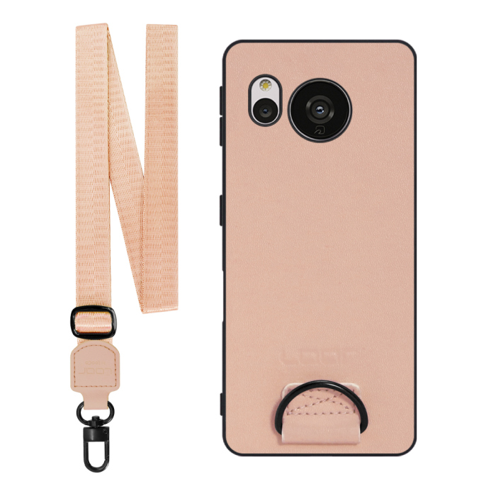 [ LOOF STRAP-SHELL ] AQUOS sense7 sense 7 スマホケース 背面 ケース カバー ハードケース ショルダー スマホショルダー ハンドストラップ  本革 [ AQUOS sense7 ]