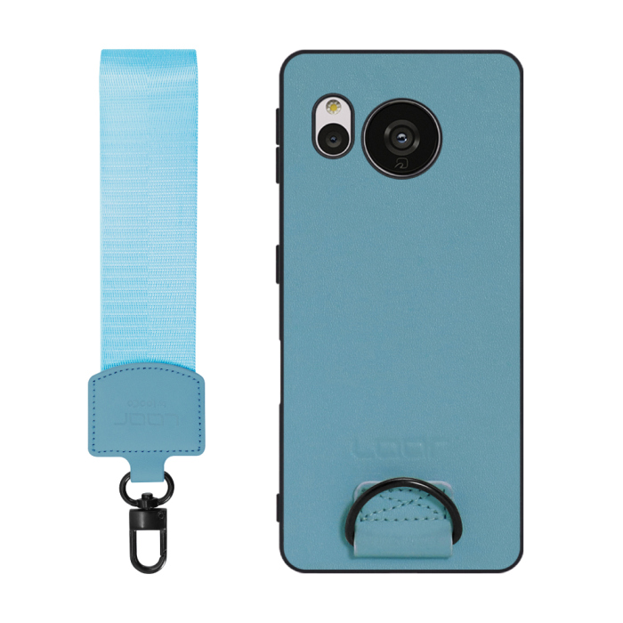 [ LOOF STRAP-SHELL ] AQUOS sense7 sense 7 スマホケース 背面 ケース カバー ハードケース ショルダー スマホショルダー ハンドストラップ  本革 [ AQUOS sense7 ]