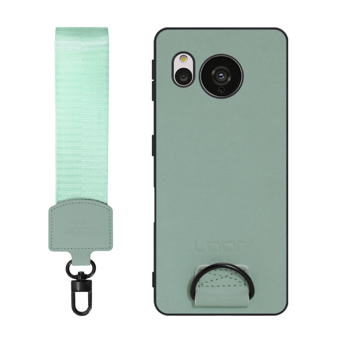 [ LOOF STRAP-SHELL ] AQUOS sense7 sense 7 スマホケース 背面 ケース カバー ハードケース ショルダー スマホショルダー ハンドストラップ  本革 [ AQUOS sense7 ]
