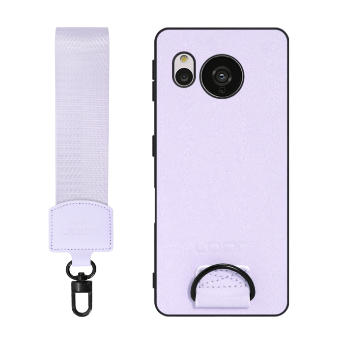 [ LOOF STRAP-SHELL ] AQUOS sense7 sense 7 スマホケース 背面 ケース カバー ハードケース ショルダー スマホショルダー ハンドストラップ  本革 [ AQUOS sense7 ]