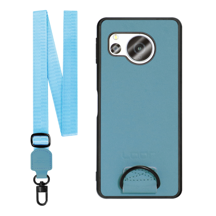 [ LOOF STRAP-SHELL ] AQUOS sense8 SH-54D / SHG11 sense 8 スマホケース 背面 ケース カバー ハードケース ショルダー スマホショルダー ハンドストラップ  本革 [ AQUOS sense8 ]