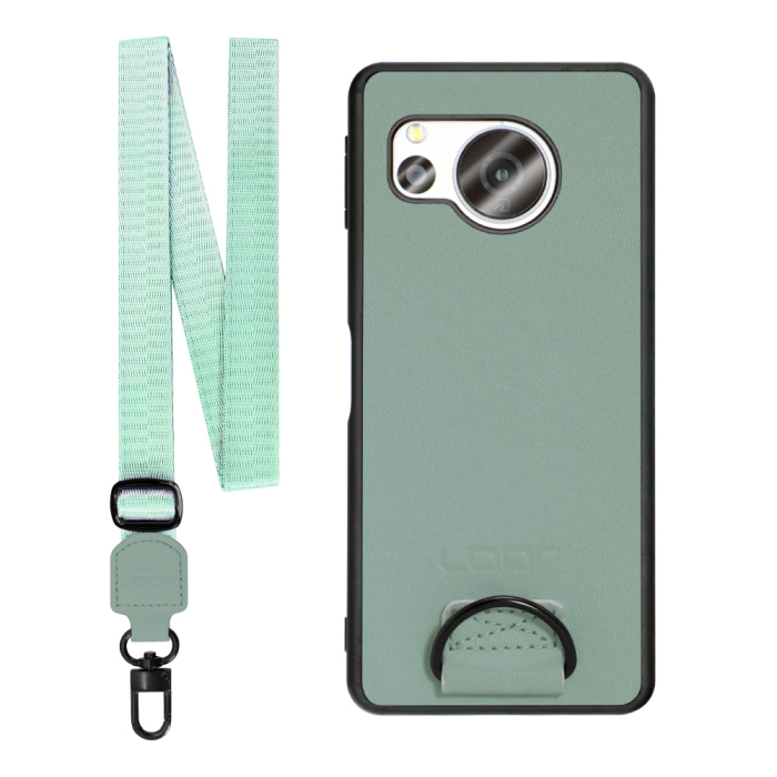 [ LOOF STRAP-SHELL ] AQUOS sense8 SH-54D / SHG11 sense 8 スマホケース 背面 ケース カバー ハードケース ショルダー スマホショルダー ハンドストラップ  本革 [ AQUOS sense8 ]