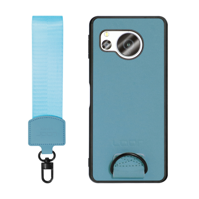 [ LOOF STRAP-SHELL ] AQUOS sense8 SH-54D / SHG11 sense 8 スマホケース 背面 ケース カバー ハードケース ショルダー スマホショルダー ハンドストラップ  本革 [ AQUOS sense8 ]