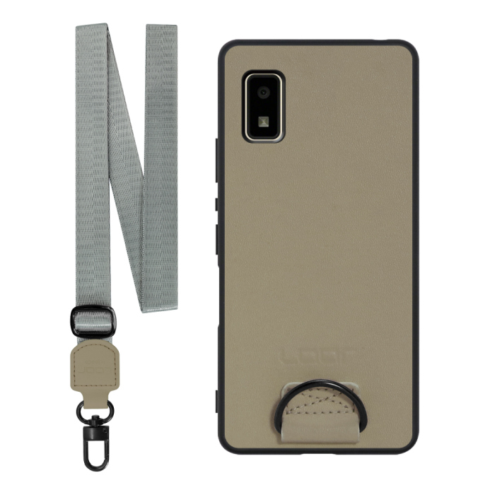 [ LOOF STRAP-SHELL ] AQUOS wish2 / wish  スマホケース 背面 ケース カバー ハードケース ショルダー スマホショルダー ハンドストラップ  本革 [ AQUOS wish/wish2 ]