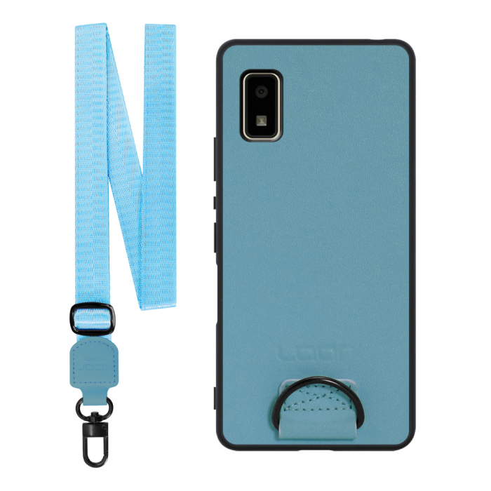 [ LOOF STRAP-SHELL ] AQUOS wish2 / wish  スマホケース 背面 ケース カバー ハードケース ショルダー スマホショルダー ハンドストラップ  本革 [ AQUOS wish/wish2 ]