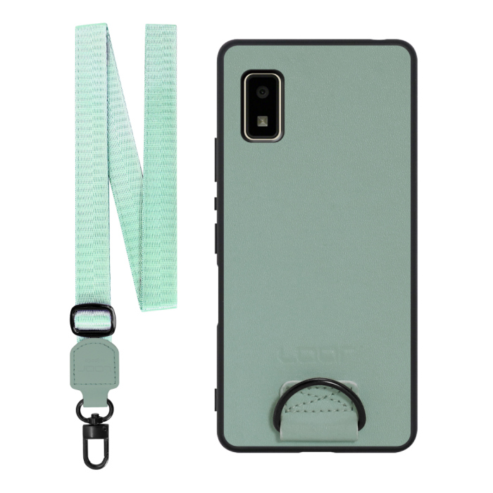 [ LOOF STRAP-SHELL ] AQUOS wish2 / wish  スマホケース 背面 ケース カバー ハードケース ショルダー スマホショルダー ハンドストラップ  本革 [ AQUOS wish/wish2 ]