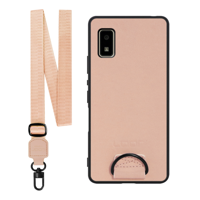 [ LOOF STRAP-SHELL ] AQUOS wish2 / wish  スマホケース 背面 ケース カバー ハードケース ショルダー スマホショルダー ハンドストラップ  本革 [ AQUOS wish/wish2 ]