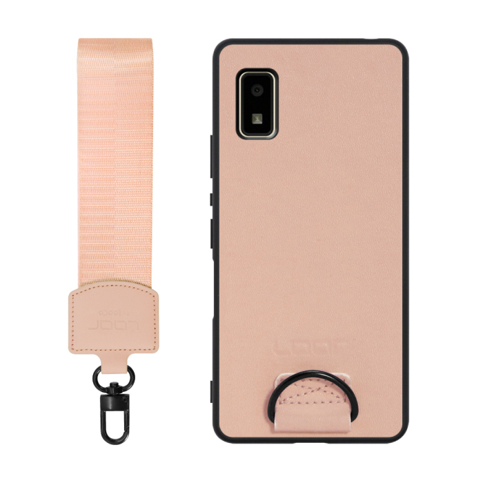[ LOOF STRAP-SHELL ] AQUOS wish2 / wish  スマホケース 背面 ケース カバー ハードケース ショルダー スマホショルダー ハンドストラップ  本革 [ AQUOS wish/wish2 ]