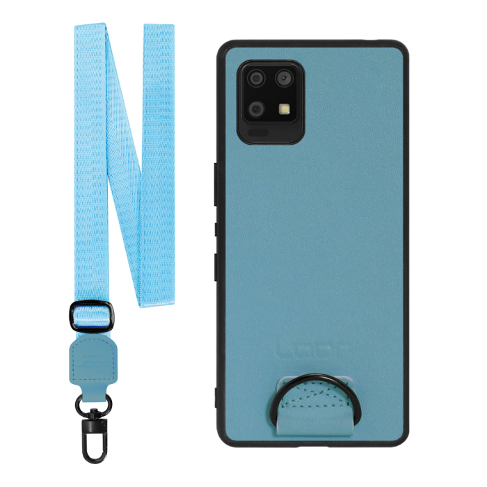 [ LOOF STRAP-SHELL ] AQUOS zero6 SHG04 zero 6 スマホケース 背面 ケース カバー ハードケース ショルダー スマホショルダー ハンドストラップ  本革 [ AQUOS zero6 ]