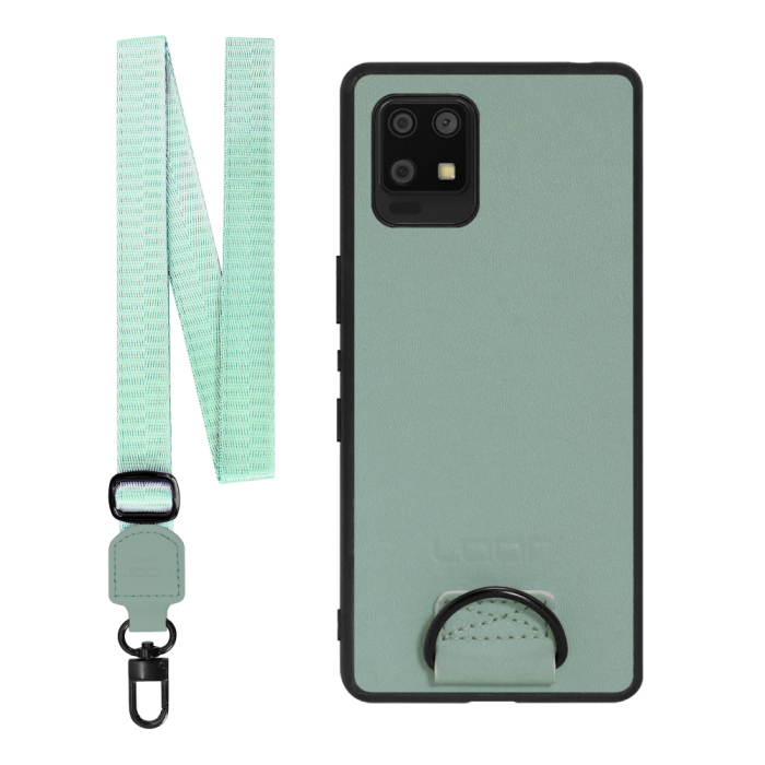 [ LOOF STRAP-SHELL ] AQUOS zero6 SHG04 zero 6 スマホケース 背面 ケース カバー ハードケース ショルダー スマホショルダー ハンドストラップ  本革 [ AQUOS zero6 ]