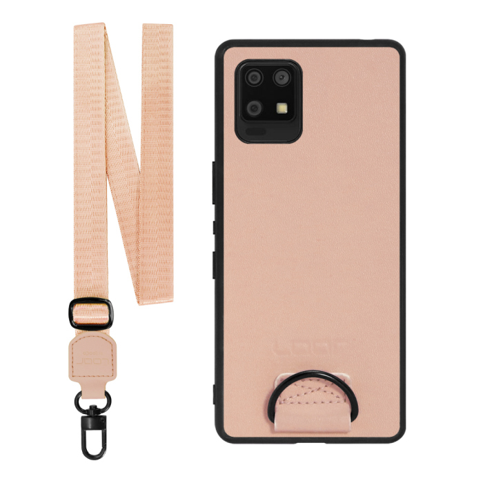 [ LOOF STRAP-SHELL ] AQUOS zero6 SHG04 zero 6 スマホケース 背面 ケース カバー ハードケース ショルダー スマホショルダー ハンドストラップ  本革 [ AQUOS zero6 ]
