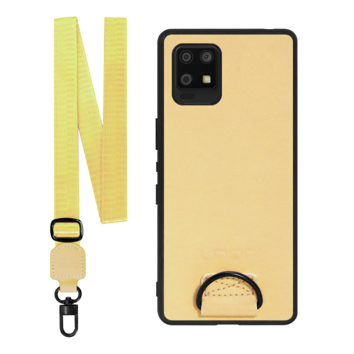 [ LOOF STRAP-SHELL ] AQUOS zero6 SHG04 zero 6 スマホケース 背面 ケース カバー ハードケース ショルダー スマホショルダー ハンドストラップ  本革 [ AQUOS zero6 ]