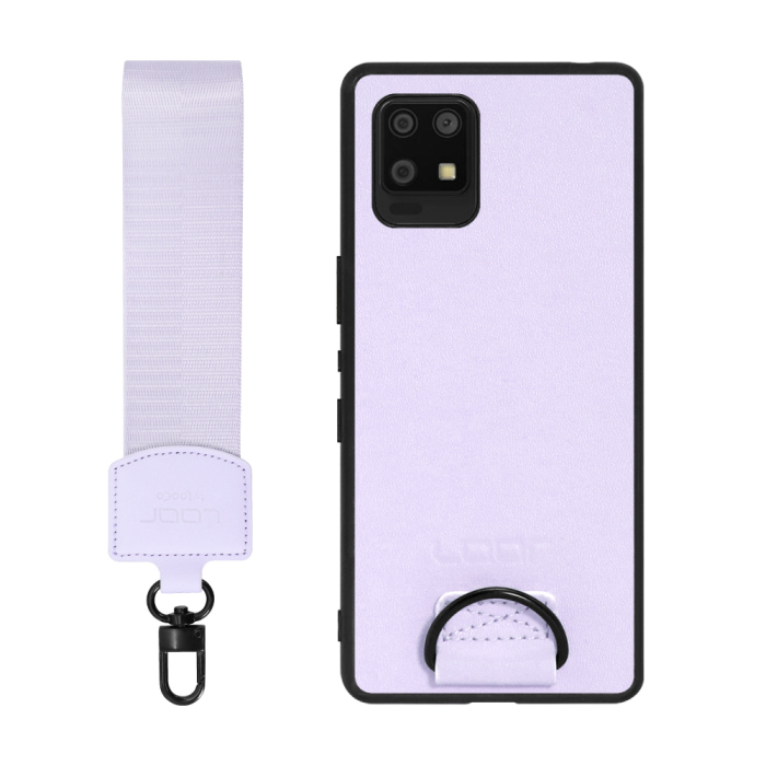 [ LOOF STRAP-SHELL ] AQUOS zero6 SHG04 zero 6 スマホケース 背面 ケース カバー ハードケース ショルダー スマホショルダー ハンドストラップ  本革 [ AQUOS zero6 ]