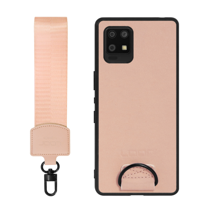 [ LOOF STRAP-SHELL ] AQUOS zero6 SHG04 zero 6 スマホケース 背面 ケース カバー ハードケース ショルダー スマホショルダー ハンドストラップ  本革 [ AQUOS zero6 ]