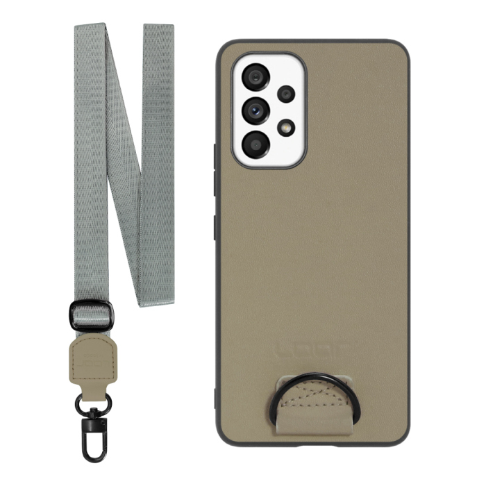 [ LOOF STRAP-SHELL ] Galaxy A53 5G SC-53C / SCG15 a535g スマホケース 背面 ケース カバー ハードケース ショルダー スマホショルダー ハンドストラップ  本革 [ Galaxy A53 5G ]