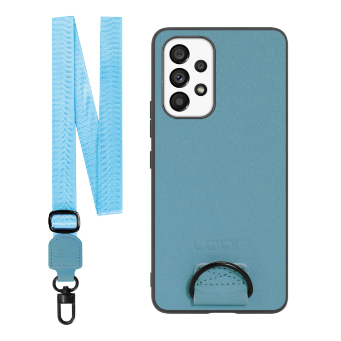 [ LOOF STRAP-SHELL ] Galaxy A53 5G SC-53C / SCG15 a535g スマホケース 背面 ケース カバー ハードケース ショルダー スマホショルダー ハンドストラップ  本革 [ Galaxy A53 5G ]