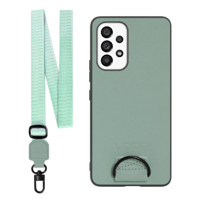[ LOOF STRAP-SHELL ] Galaxy A53 5G SC-53C / SCG15 a535g スマホケース 背面 ケース カバー ハードケース ショルダー スマホショルダー ハンドストラップ  本革 [ Galaxy A53 5G ]
