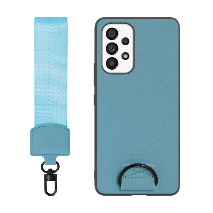 [ LOOF STRAP-SHELL ] Galaxy A53 5G SC-53C / SCG15 a535g スマホケース 背面 ケース カバー ハードケース ショルダー スマホショルダー ハンドストラップ  本革 [ Galaxy A53 5G ]