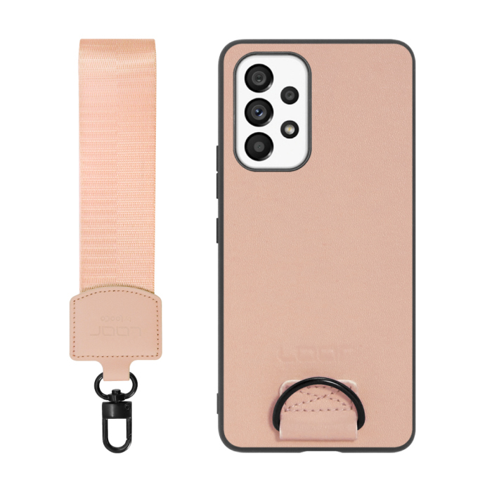 [ LOOF STRAP-SHELL ] Galaxy A53 5G SC-53C / SCG15 a535g スマホケース 背面 ケース カバー ハードケース ショルダー スマホショルダー ハンドストラップ  本革 [ Galaxy A53 5G ]