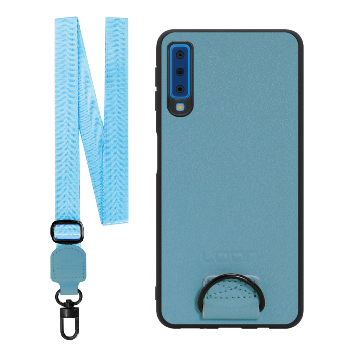 [ LOOF STRAP-SHELL ] Galaxy A7 SM-A750C galaxya7 スマホケース 背面 ケース カバー ハードケース ショルダー スマホショルダー ハンドストラップ  本革 [ Galaxy A7 ]