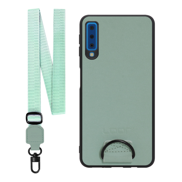 [ LOOF STRAP-SHELL ] Galaxy A7 SM-A750C galaxya7 スマホケース 背面 ケース カバー ハードケース ショルダー スマホショルダー ハンドストラップ  本革 [ Galaxy A7 ]