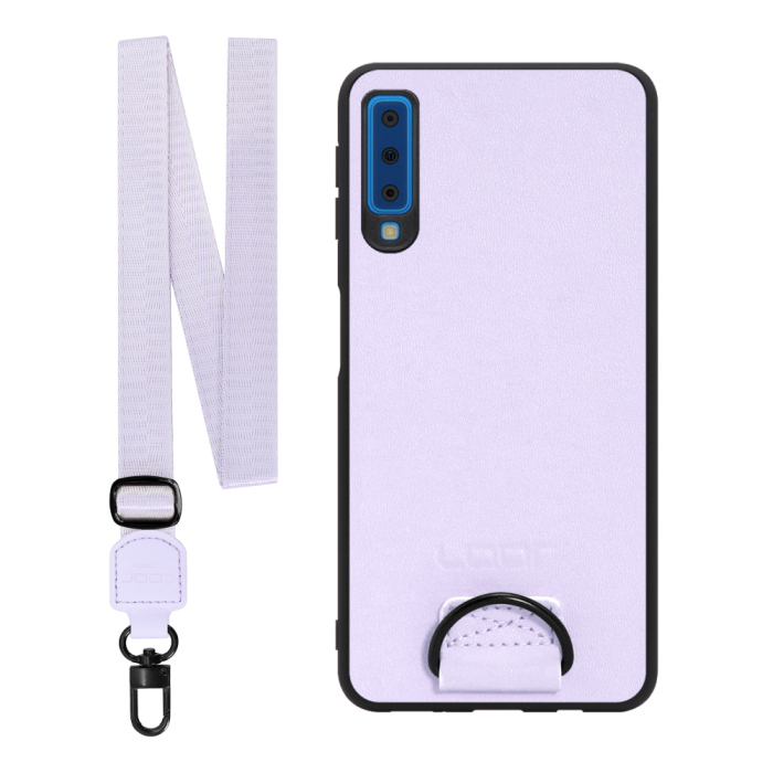 [ LOOF STRAP-SHELL ] Galaxy A7 SM-A750C galaxya7 スマホケース 背面 ケース カバー ハードケース ショルダー スマホショルダー ハンドストラップ  本革 [ Galaxy A7 ]