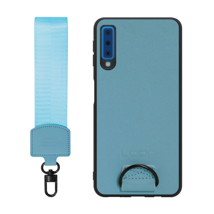 [ LOOF STRAP-SHELL ] Galaxy A7 SM-A750C galaxya7 スマホケース 背面 ケース カバー ハードケース ショルダー スマホショルダー ハンドストラップ  本革 [ Galaxy A7 ]