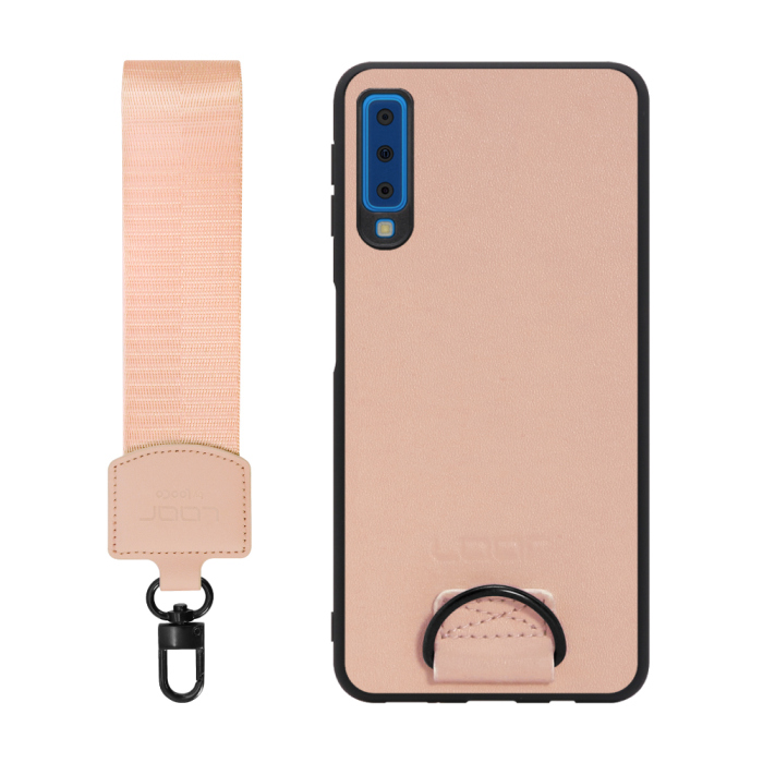 [ LOOF STRAP-SHELL ] Galaxy A7 SM-A750C galaxya7 スマホケース 背面 ケース カバー ハードケース ショルダー スマホショルダー ハンドストラップ  本革 [ Galaxy A7 ]