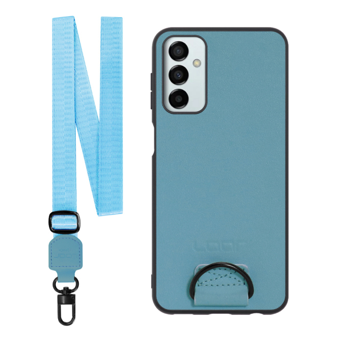 [ LOOF STRAP-SHELL ] Galaxy M23 5G m235g スマホケース 背面 ケース カバー ハードケース ショルダー スマホショルダー ハンドストラップ  本革 [ Galaxy M23 5G ]