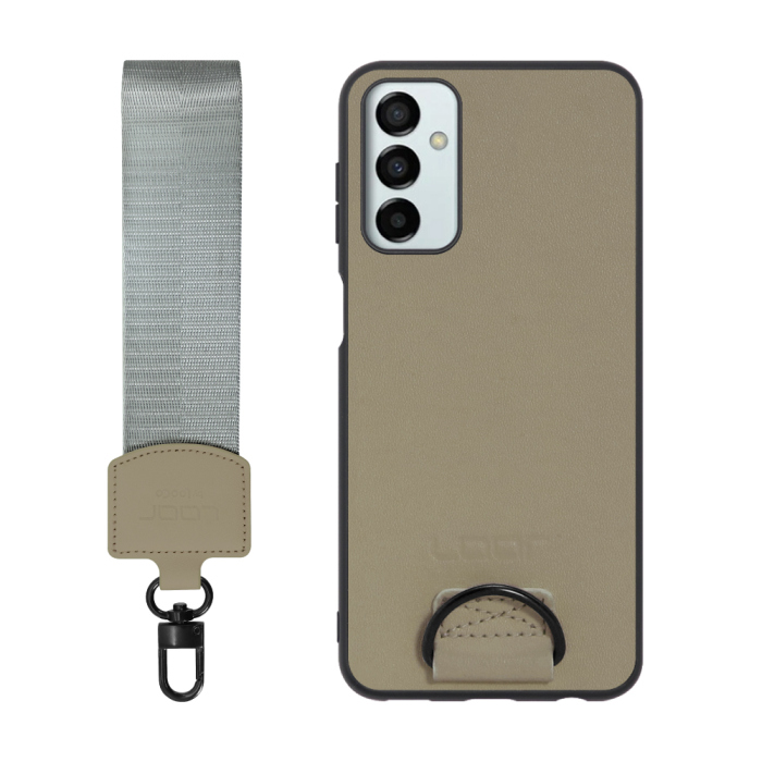 [ LOOF STRAP-SHELL ] Galaxy M23 5G m235g スマホケース 背面 ケース カバー ハードケース ショルダー スマホショルダー ハンドストラップ  本革 [ Galaxy M23 5G ]