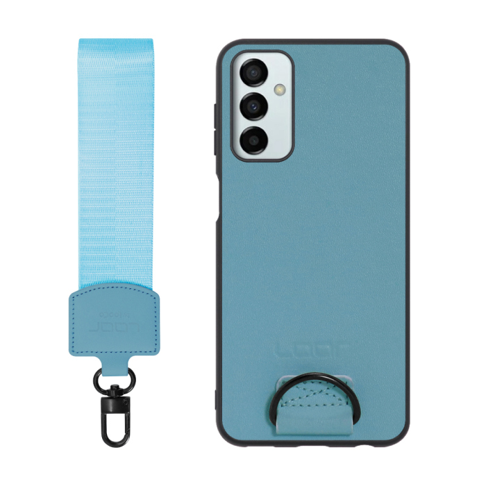 [ LOOF STRAP-SHELL ] Galaxy M23 5G m235g スマホケース 背面 ケース カバー ハードケース ショルダー スマホショルダー ハンドストラップ  本革 [ Galaxy M23 5G ]